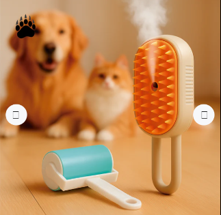 Cepillo con vapor para mascotas